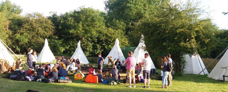 Activity weekend tepee camp photo